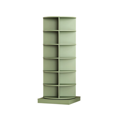 Armoire à chaussures rotative 360 °, 6 couches, pouvant contenir 24 paires, peu encombrante, facile à nettoyer, organisateur de style traditionnel américain à 360 degrés, efficace, assemblage, look