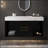 39.4"Floating Bathroom Vanities With Ceramic Sink And 2 Drawers-1353786003