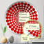 Miroir décoratif rouge à motif vortex II perpétuel rouge MIR106162 C-95184532