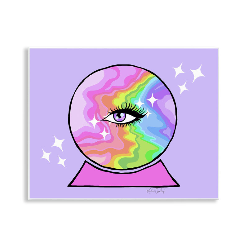 Plaque murale mystique en forme de boule de cristal, design par Katie Conley