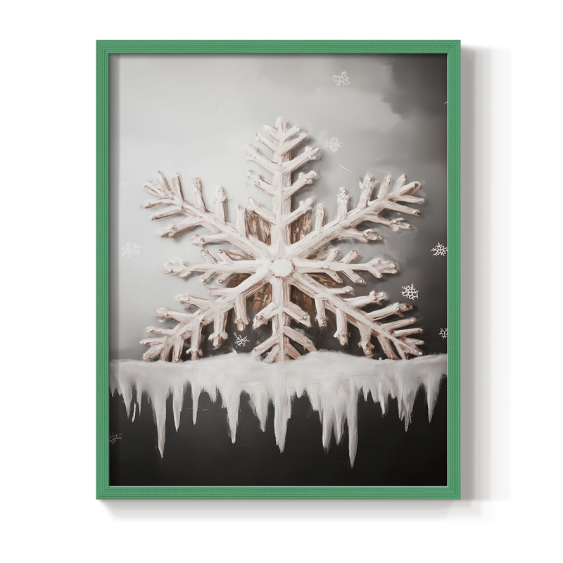 Art des Fêtes de Noël - série 2-CCGVVII, reproduction encadrée - bois massif, H 11 po x l 9 po, Vert