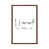 Classic Brown Wood Floater Framed