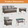 Hemi 5 - Person Patio Conversation Sets with Cushions