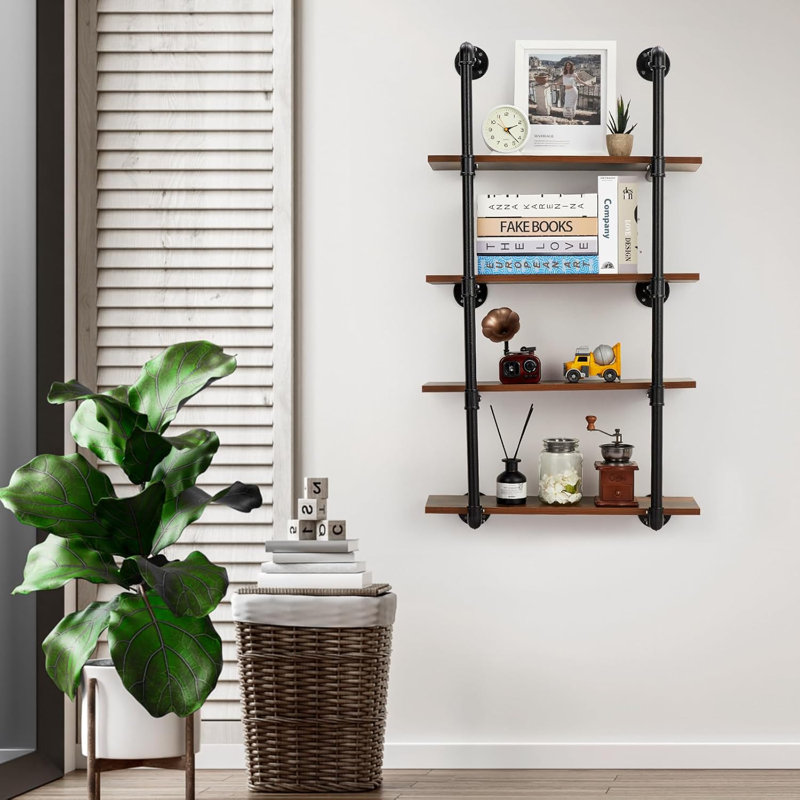 76cm W Metal Wall Mounted Shelving Unit