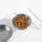 Medium Clear Elevated Feeder with Silver bowls-104619523