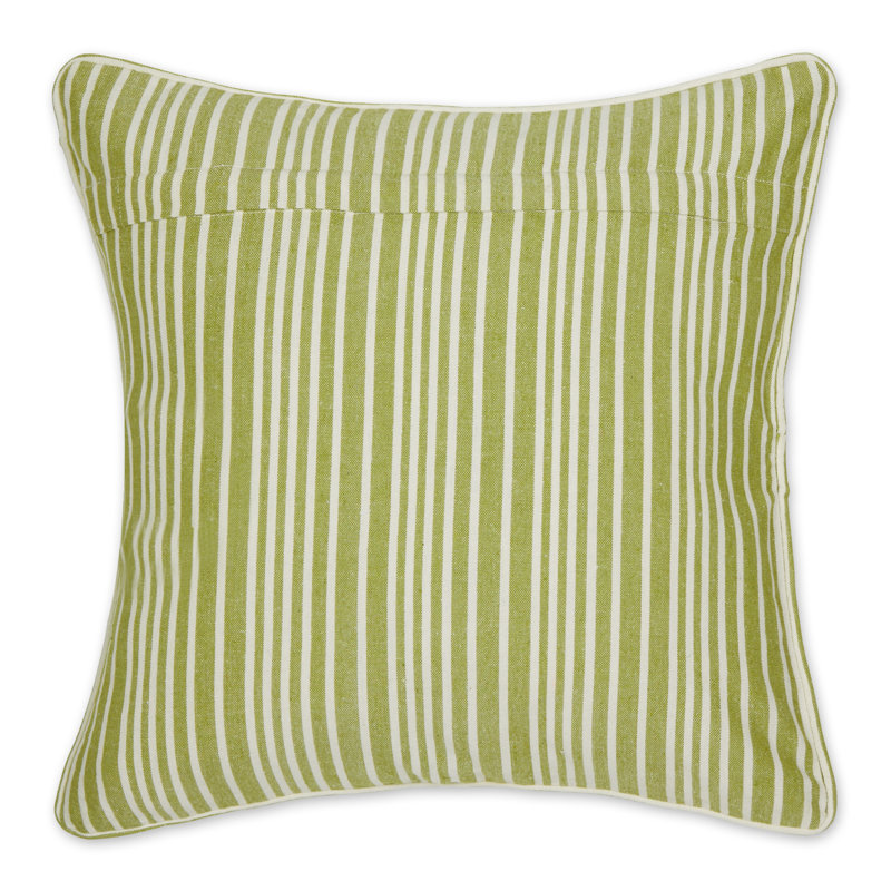 Striped Pillow Cover, Avocado