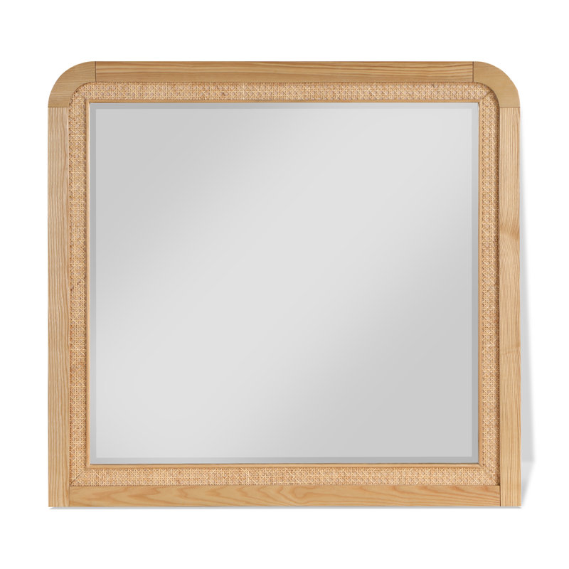Miroir d'appoint biseauté Aerik, Naturel