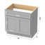 Base de meuble-lavabo simple 39 po seulement-92689525