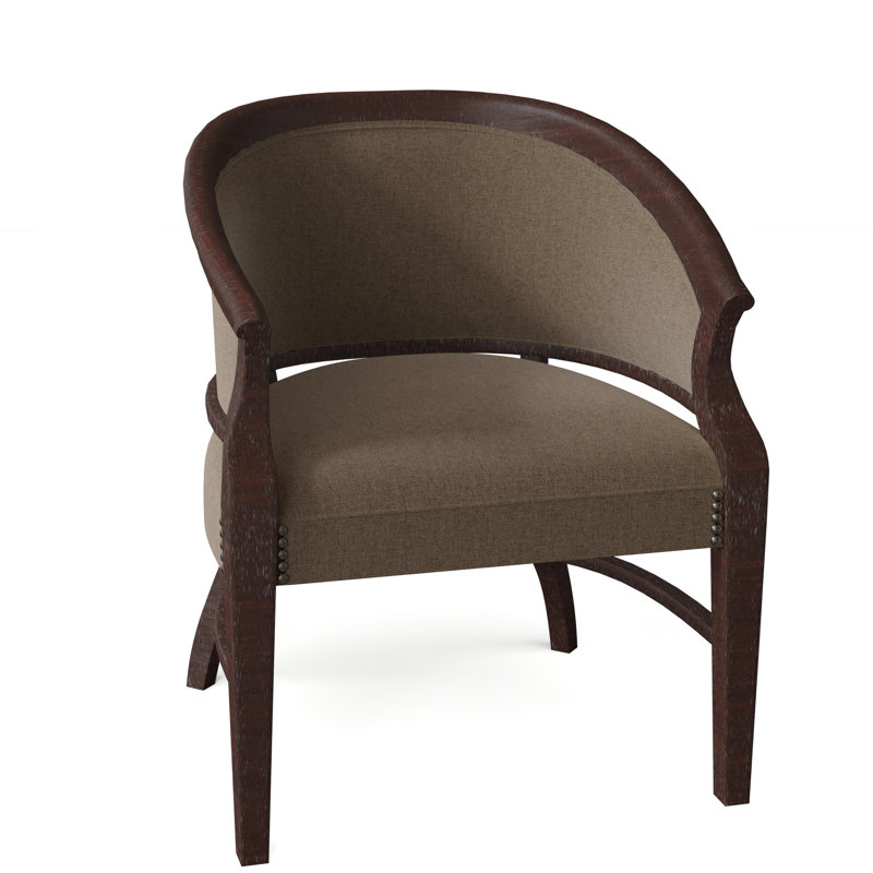 Danbury Barrel Chair, Bark (8789 06), Espresso, Aged Bronze