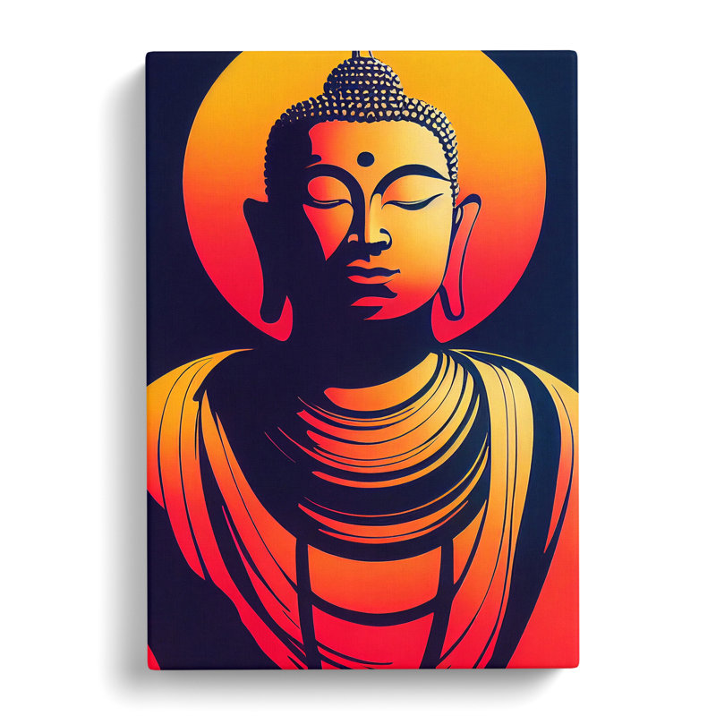 Modern Buddha No.1 Abstract - Wrapped Canvas, 50cm H x 35cm W x 3cm D