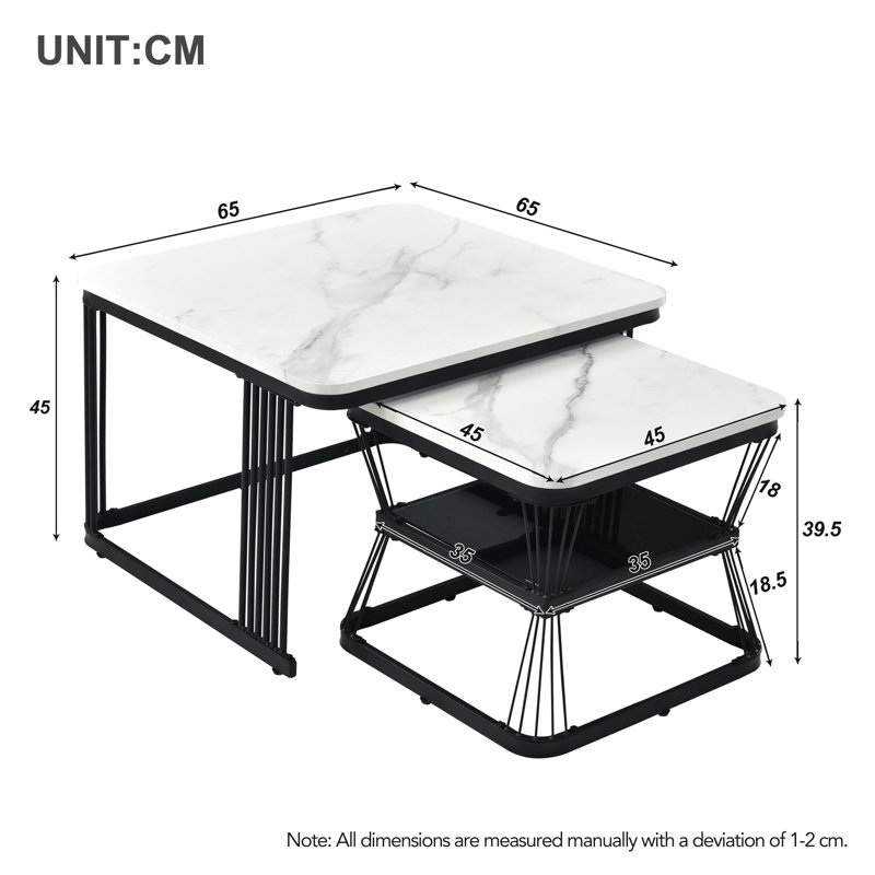 Bassil 2 Piece Nest of Tables