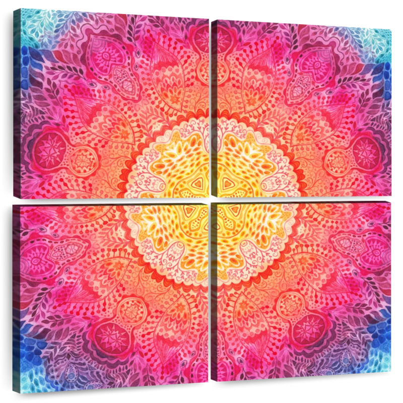 Mandala oriental, H 26 po x l 26 po
