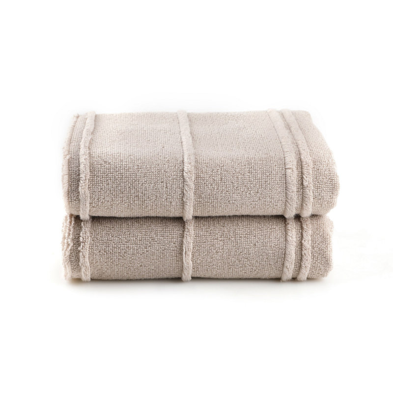 Luxury Bath Towel Set (2 Pieces), Light Brown, 29.5 x 59.1 Inches | 100% Microcotton, 15.9 Oz/sq yd | Ultra-Absorbent and Soft, Machine Washable at 104°F | Perfect for Home or Spa Use, Durable and Elegant Design