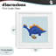 «Sporty Baby Dino», reproduction sous verre encadrée, design par Lucille Price-1619572315-1619572314