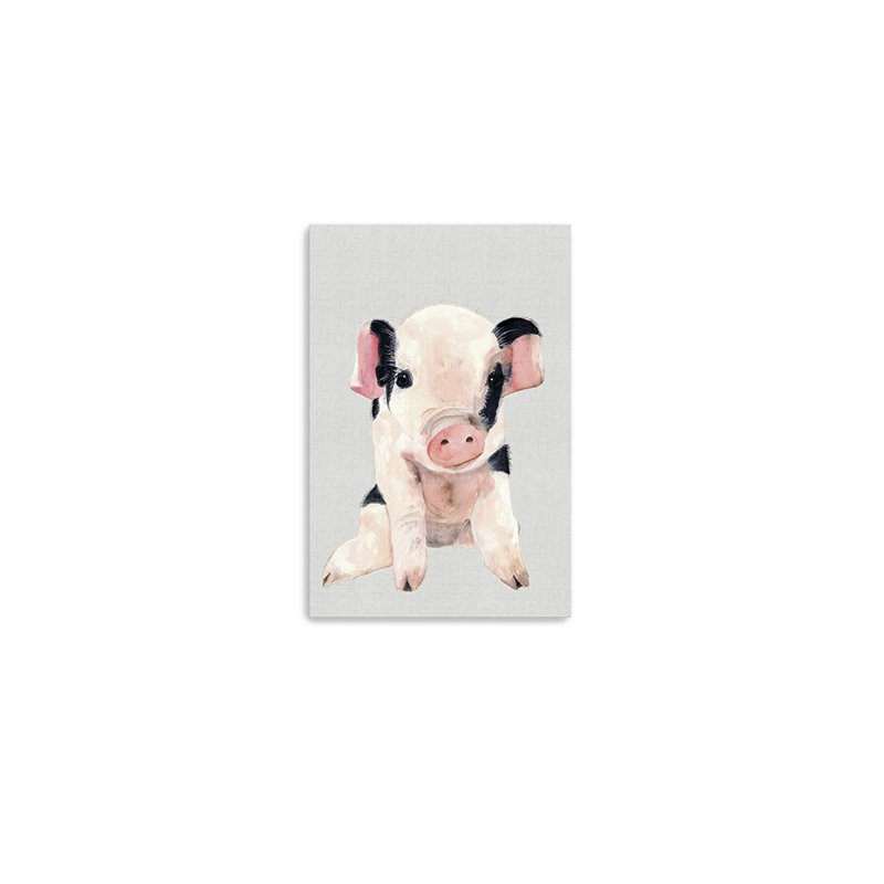 Mignon porcelet rose, impression sans cadre