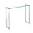 Berlind Modern Glass Console Table – Stainless Steel Base, Entryway & Living Room Accent Table-1394791409-1394791408