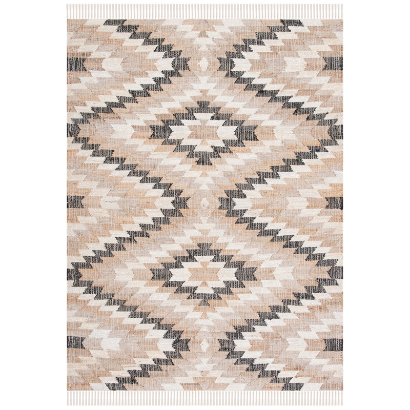 Tapis en jute / sisal tissé à la main Euscebio, Rectangle 4 pi x 6 pi