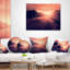 Coussin imprimé motard au coucher du soleil-389245299-389245327