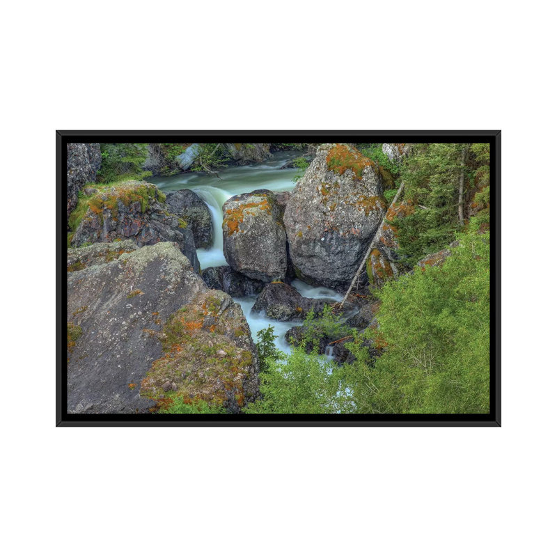 «Rocks On A Grand Scale» par Bill Sherrell - impression sur toile tendue, H 18 po x l 26 po x P 1,5 po, Toile avec cadre noir