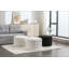 Repose-pieds rond avec repose-pieds en velours