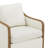 Grayton Oversized Geniune Leather Swivel Accent Chair-122584617