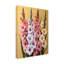 Art sur toile, bolognaise, rose et jaune-104292957