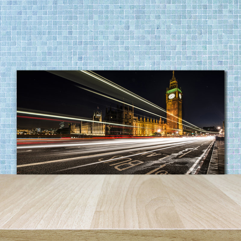 Afner Black - Big Ben London - No Frame Print on Glass