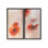 "Painted Poppies", impression murale encadrée 2 pièces par Nel Talen