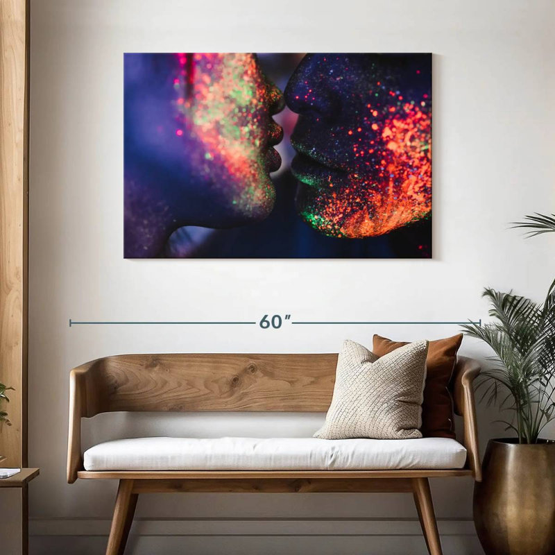 Hardie Paint Splatter Kiss, 30" H x 45" W