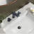 Waterfall Widespread Bathroom Faucet with Drain Assembly-95110731