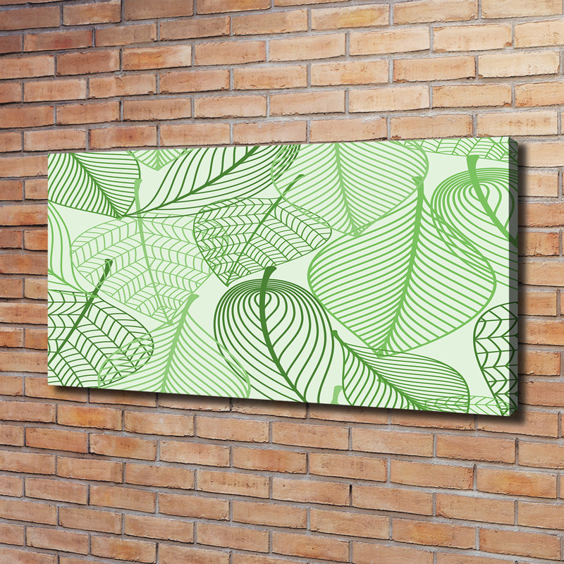 Leaves Pattern - Wrapped Canvas Print