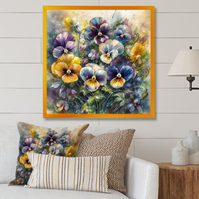 Purple Blossoming Petunias IV " Purple Blossoming Petunias IV " Print