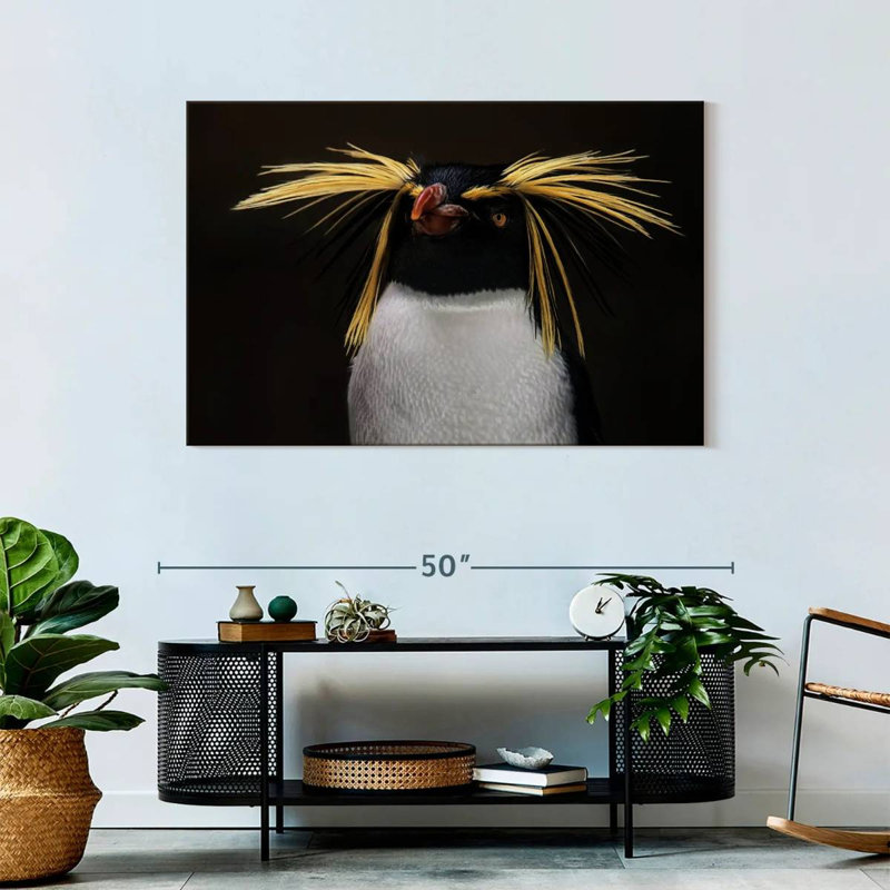 Crowle Southern Rockhopper Penguin, 30" H x 45" W