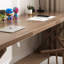 Bureau moderne et simple en bois massif-2040431012