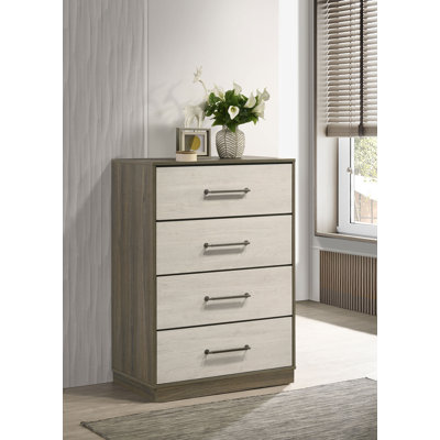 Litchfield 4-drawer Chest of Drawers Grey Oak