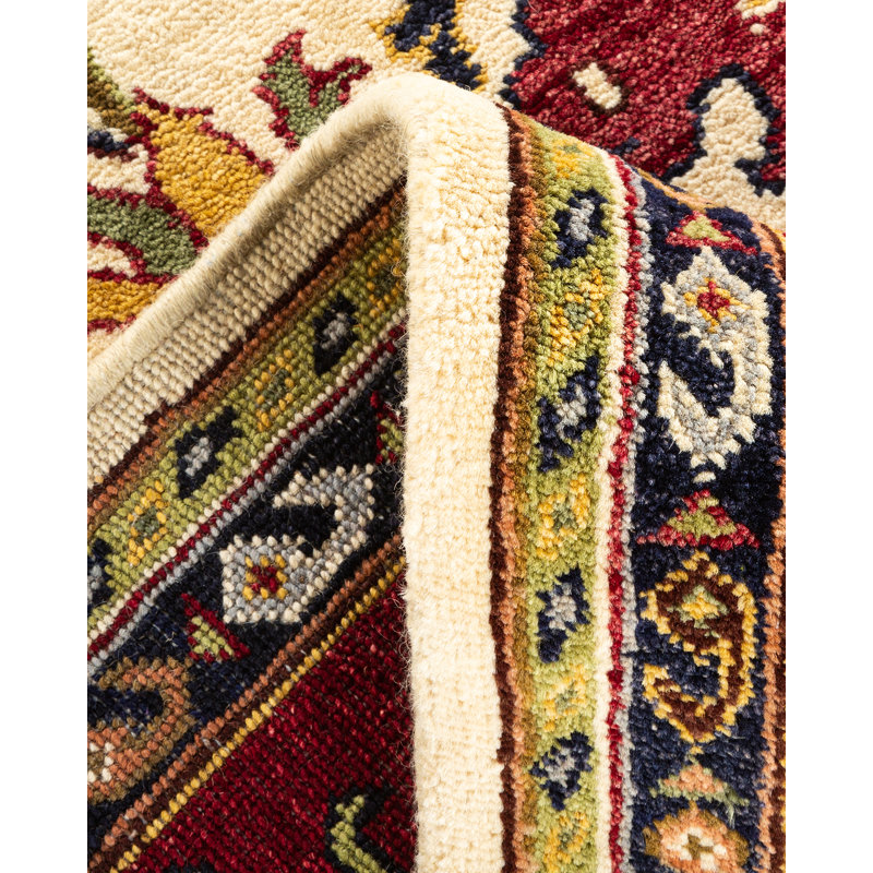 Eclectic One-of-a-Kind 6'3" x 9'5" Hand Knotted Area Rug
