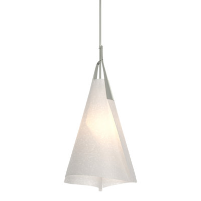 Grand luminaire suspendu Mobius - abat-jour filé-givré