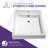 ANZZI Deux Series 18.3'' White Vitreous China Rectangular Bathroom Sink with Overflow