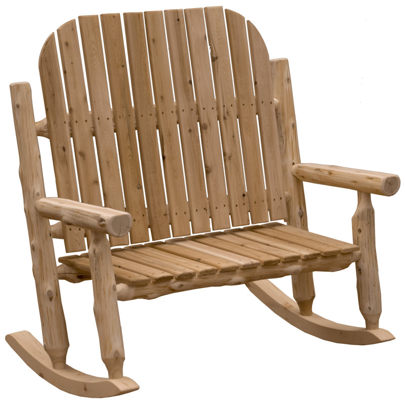 Two-Person Adirondack Rocking Chair - Unfinished/Unassembled