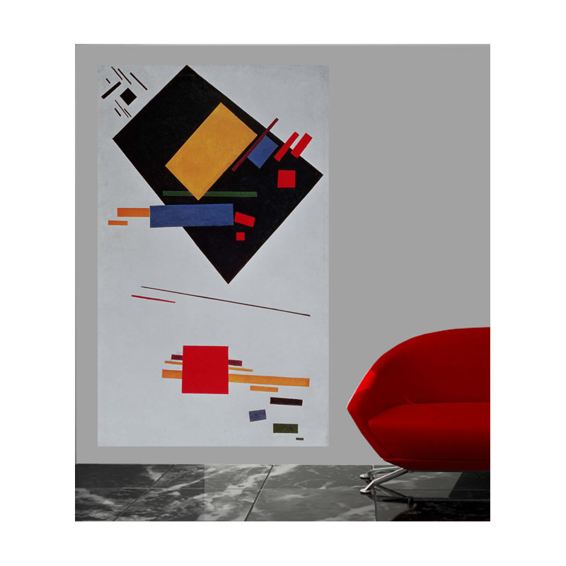 " Suprematist Composition " by Kazimir Malevic, 24" H x 14.5" W