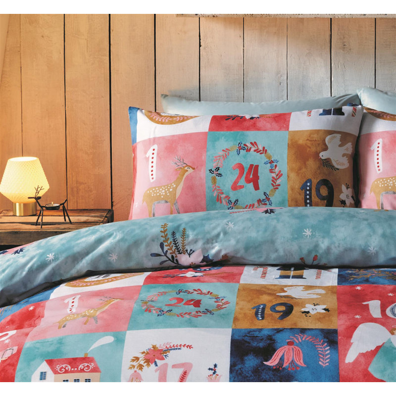 Cotton Blend Duvet Cover Set with Pillowcases Included, Single Duvet Cover + 1 Standard Pillowcase