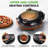 Nutrichef Countertop Pizza Maker - Electric Pizza Oven With Temperature Controls, Window And Thermometer (Black)-116312540