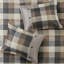 Housse de couette à chevrons et à carreaux Buffalo de 6 pièces pour une chambre relaxante (lit double/grand lit).
