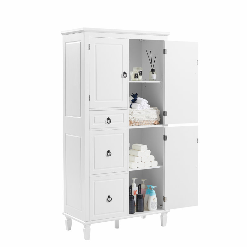 Multi-Functional Storage Cabinet with Adjustable Shelves