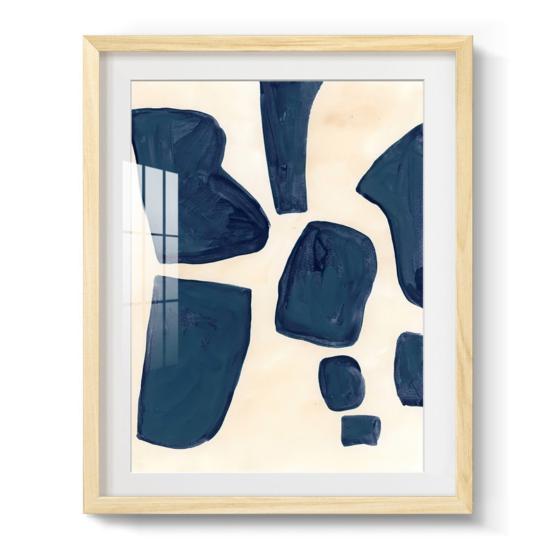 «Blue P pièces I», impression sur papier, Naturel