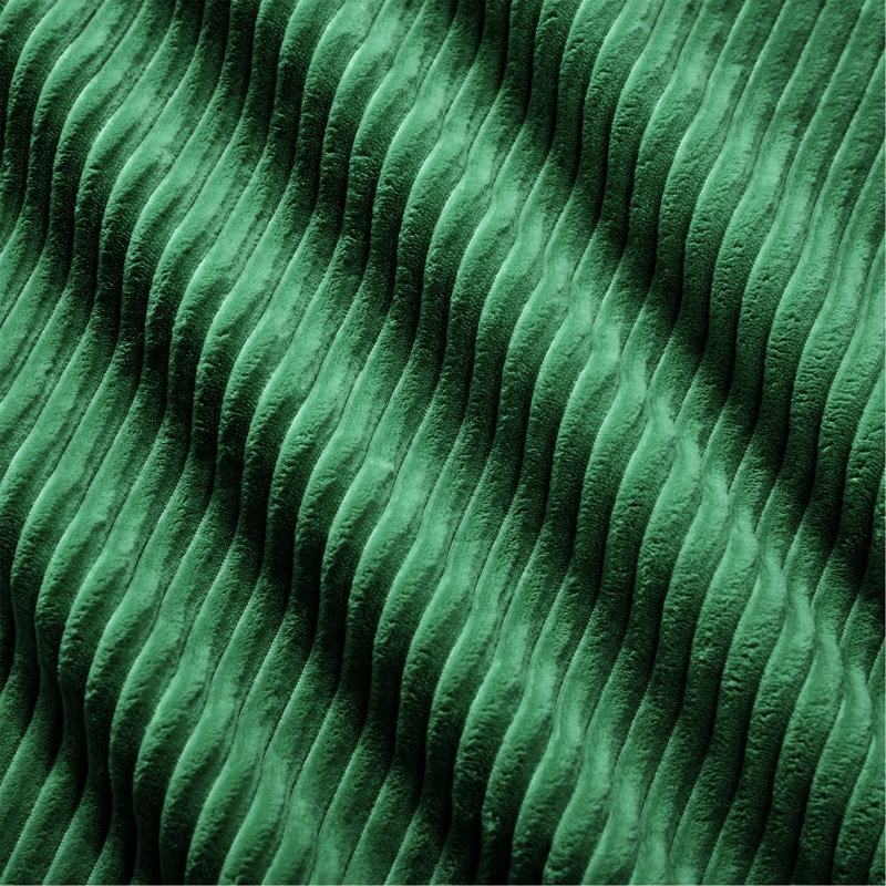 " Corduroy Sofa, 117.32" W, Green Corduroy