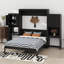 Grand lit escamotable avec bureau, coiffeuse et armoires-1106129480