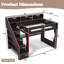 Lit mezzanine de rangement pour jeux vidéo, entièrement en bois MDF, moderne et peu encombrant pour la maison-794652399