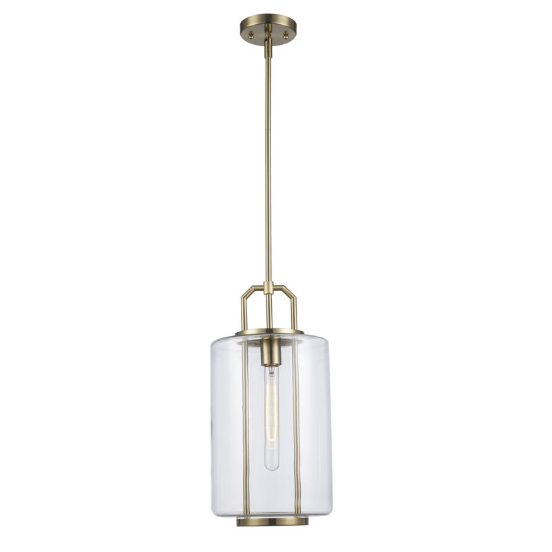 Bencomo 1 - Light Jar Pendant, Antique Gold