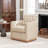 Azib 31'' Wide Genuine Leather Top Grain Leather Swivel Armchair-777011295